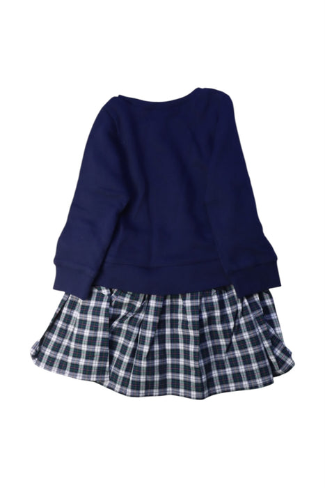A Navy Long Sleeve Dresses from Polo Ralph Lauren in size 2T for girl. (Back View)