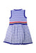 A Blue Sleeveless Dresses from Polo Ralph Lauren in size 6T for girl. (Back View)