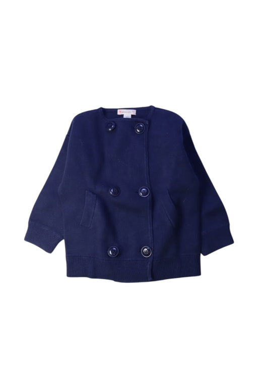 A Navy Cardigans from Crewcuts in size 3T for girl. (Front View)