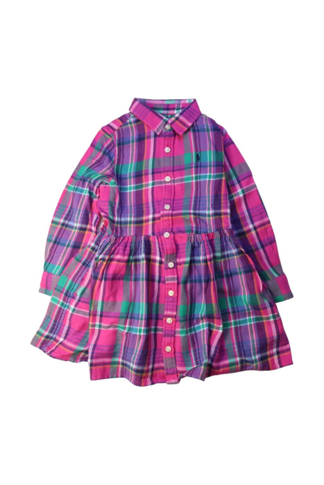 A Multicolour Long Sleeve Dresses from Polo Ralph Lauren in size 3T for girl. (Front View)
