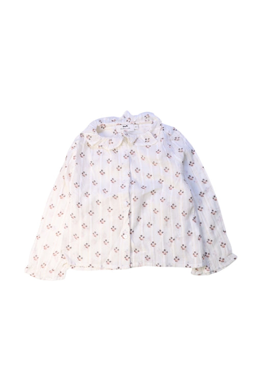 A White Long Sleeve Shirts from Cyrillus in size 3T for girl. (Front View)