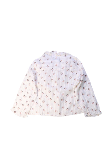 A White Long Sleeve Shirts from Cyrillus in size 3T for girl. (Back View)