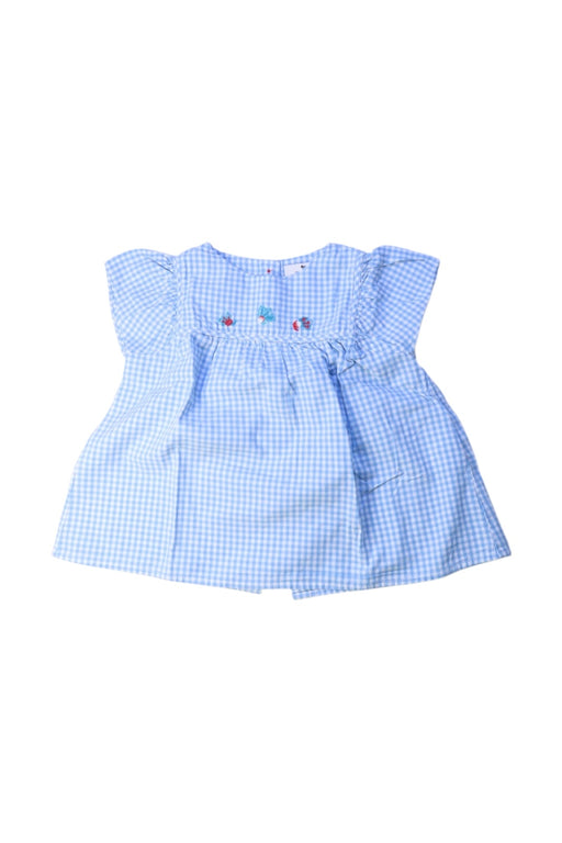 A Blue Sleeveless Tops from Cyrillus in size 2T for girl. (Front View)