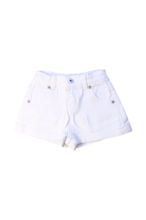 A White Shorts from Seed in size 3T for girl. (Front View)