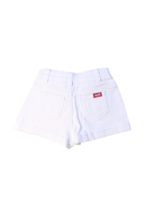 A White Shorts from Seed in size 3T for girl. (Back View)