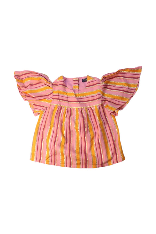 A Multicolor Short Sleeve Tops from Velveteen in size 3T for girl. (Front View)