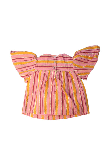A Multicolour Short Sleeve Tops from Velveteen in size 3T for girl. (Back View)