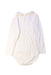 A White Long Sleeve Bodysuits from Petit Bateau in size 3T for girl. (Back View)