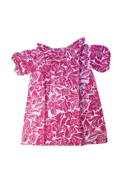A Pink Short Sleeve Dresses from Crewcuts in size 3T for girl. (Front View)