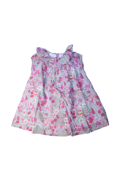 A Multicolour Sleeveless Dresses from Jacadi in size 3T for girl. (Front View)