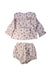 A Multicolour Skirt Sets from LOIR paris in size 3T for girl. (Back View)