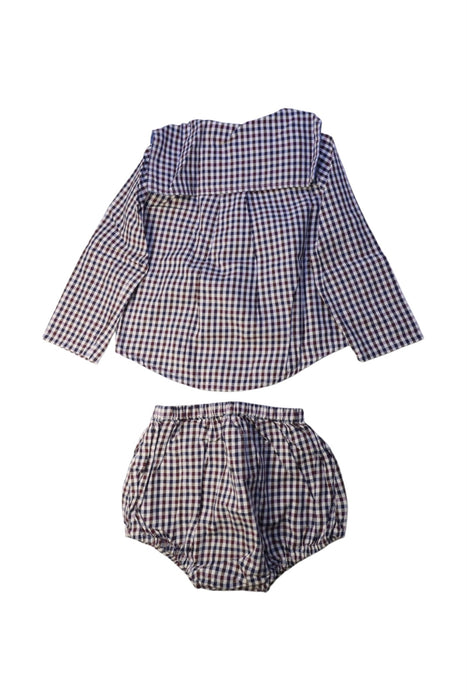 A Blue Shorts Sets from LOIR paris in size 3T for girl. (Back View)