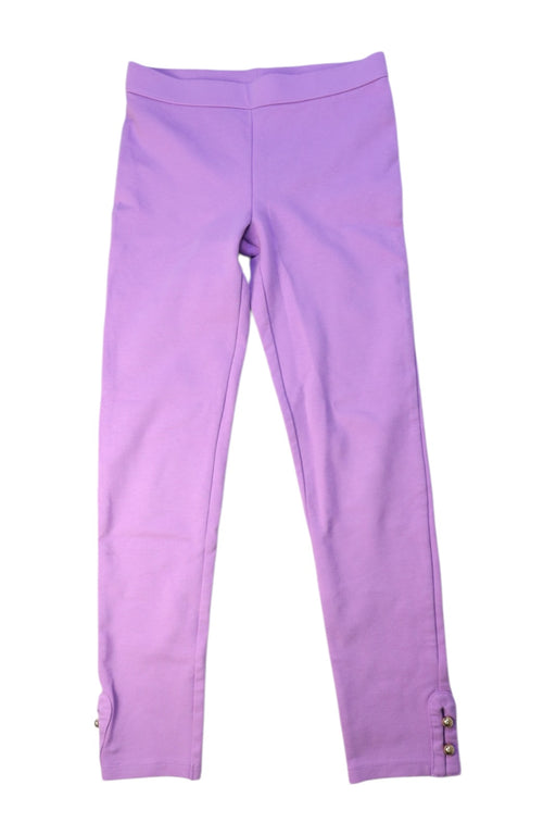 A Purple Leggings from Janie & Jack in size 10Y for girl. (Front View)