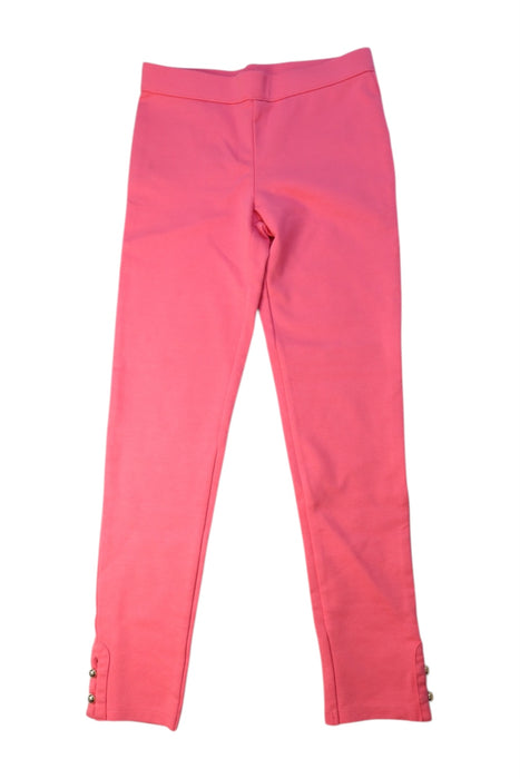 A Pink Leggings from Janie & Jack in size 10Y for girl. (Front View)