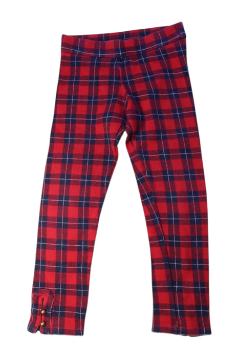 A Red Leggings from Janie & Jack in size 6T for girl. (Front View)