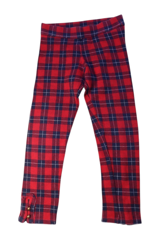 A Red Leggings from Janie & Jack in size 6T for girl. (Front View)