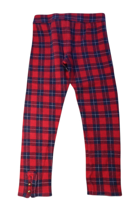 A Red Leggings from Janie & Jack in size 6T for girl. (Back View)