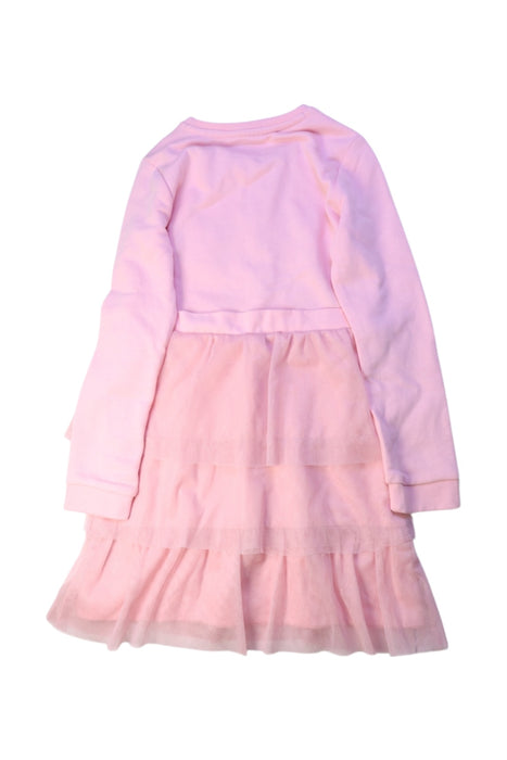 A Pink Long Sleeve Dresses from Guess in size 6T for girl. (Back View)