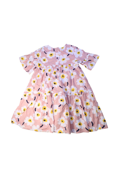 A Multicolour Short Sleeve Dresses from Momonittu in size 8Y for girl. (Back View)