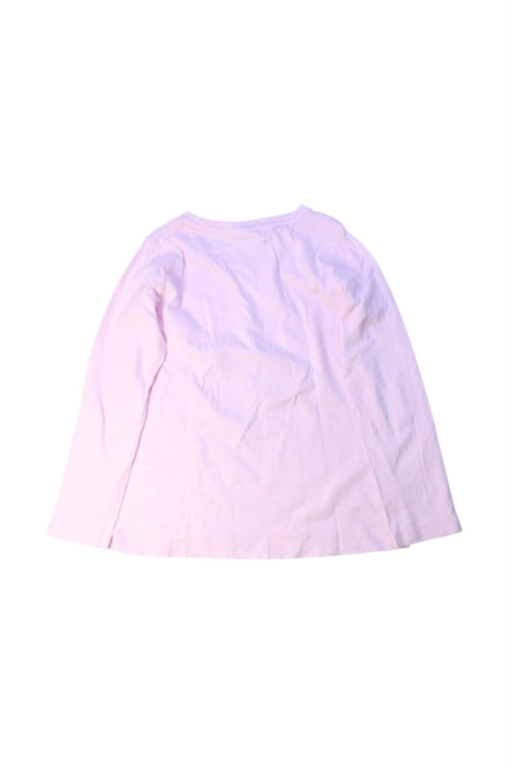 A Pink Long Sleeve Tops from Seed in size 6T for girl. (Back View)