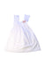 A White Sleeveless Dresses from Nanos in size 8Y for girl. (Front View)