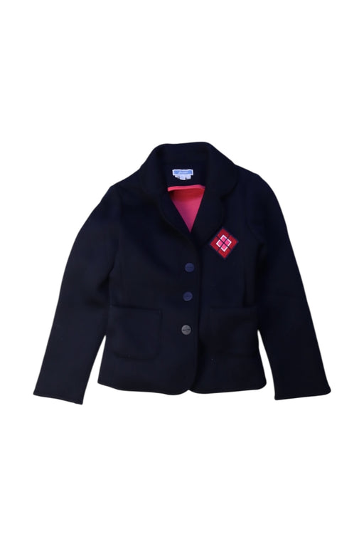 A Navy Blazers from Jacadi in size 6T for girl. (Front View)