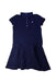 A Navy Short Sleeve Dresses from Polo Ralph Lauren in size 8Y for girl. (Front View)
