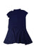 A Navy Short Sleeve Dresses from Polo Ralph Lauren in size 8Y for girl. (Back View)