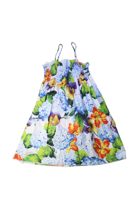 A Multicolour Sleeveless Dresses from Dolce & Gabbana in size 9Y for girl. (Front View)
