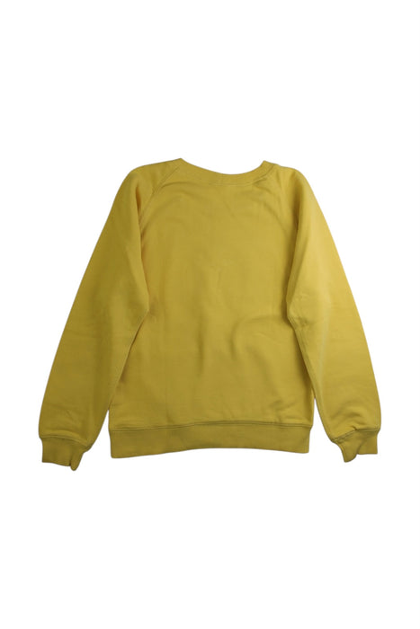 A Yellow Crewneck Sweatshirts from Hanna Andersson in size 6T for girl. (Back View)