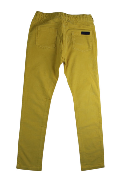 A Yellow Casual Pants from Jacadi in size 8Y for boy. (Back View)