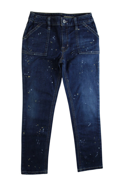 A Navy Casual Pants from Ralph Lauren in size 7Y for girl. (Front View)