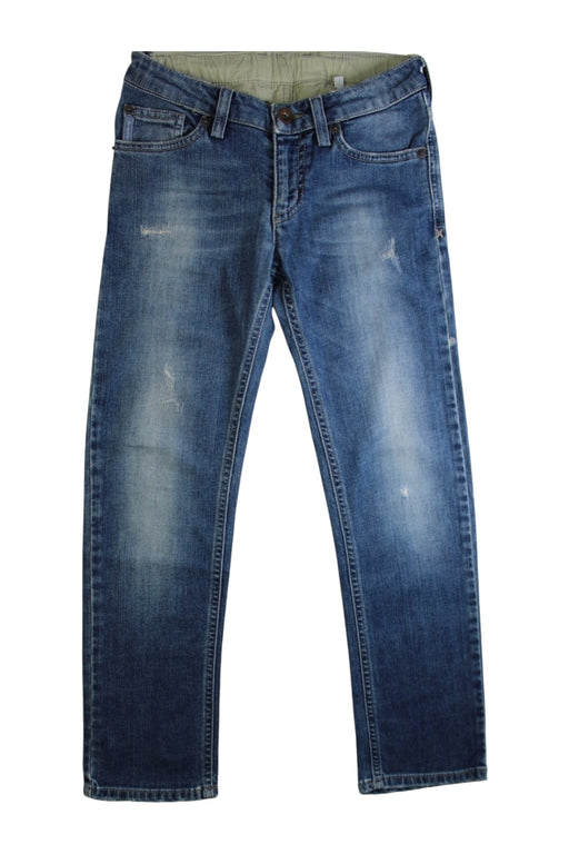 A Blue Jeans from Armani in size 8Y for girl. (Front View)