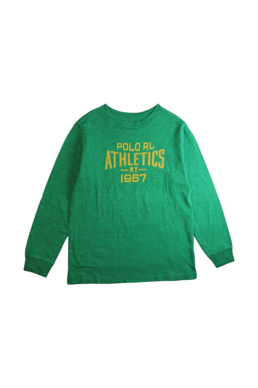 A Green Long Sleeve T Shirts from Polo Ralph Lauren in size 6T for boy. (Front View)