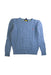 A Blue Knit Sweaters from Polo Ralph Lauren in size 8Y for girl. (Front View)