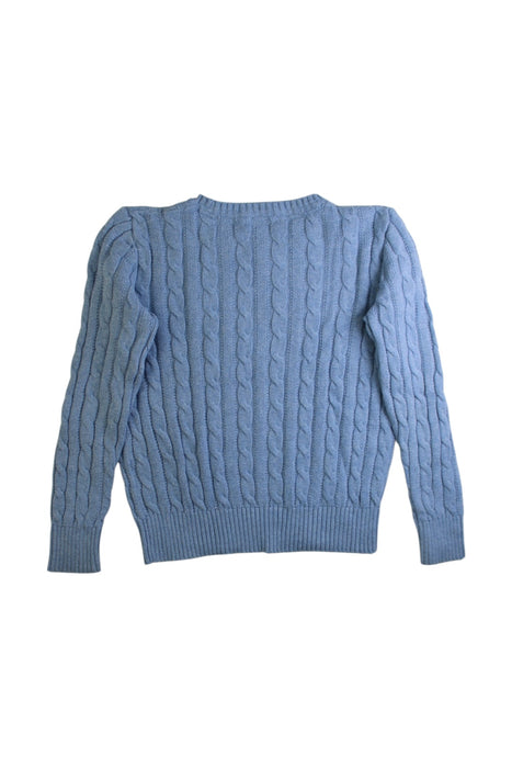 A Blue Knit Sweaters from Polo Ralph Lauren in size 8Y for girl. (Back View)