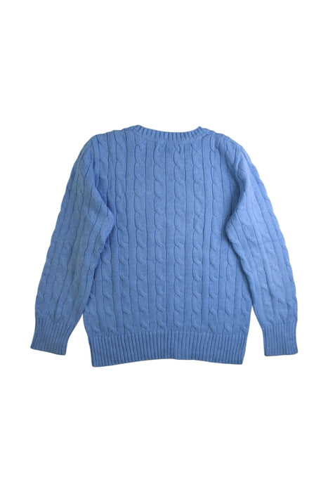 A Blue Knit Sweaters from Polo Ralph Lauren in size 8Y for neutral. (Back View)