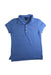 A Blue Short Sleeve Polos from Polo Ralph Lauren in size 8Y for girl. (Front View)
