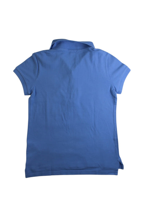 A Blue Short Sleeve Polos from Polo Ralph Lauren in size 8Y for girl. (Back View)