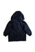 A Navy Rain Jackets from Petit Bateau in size 6-12M for boy. (Back View)