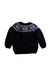 A Navy Cardigans from Petit Bateau in size 6-12M for boy. (Back View)