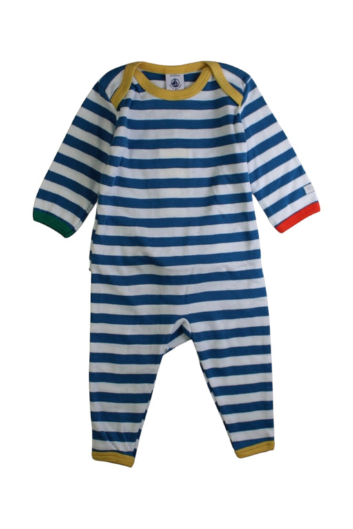 A Multicolour Long Sleeve Jumpsuits from Petit Bateau in size 0-3M for boy. (Front View)