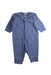 A Blue Long Sleeve Jumpsuits from Petit Bateau in size 0-3M for boy. (Front View)