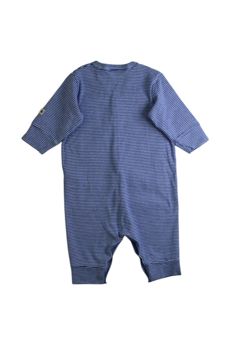 A Blue Long Sleeve Jumpsuits from Petit Bateau in size 0-3M for boy. (Back View)