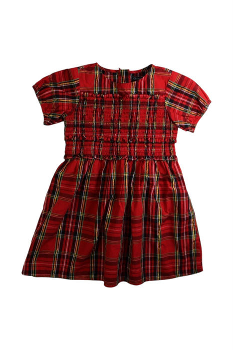 A Red Short Sleeve Dresses from Crewcuts in size 3T for girl. (Front View)