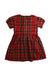 A Red Short Sleeve Dresses from Crewcuts in size 3T for girl. (Back View)