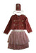 A Pink Halloween Costumes from Meri Meri in size 3T for girl. (Front View)
