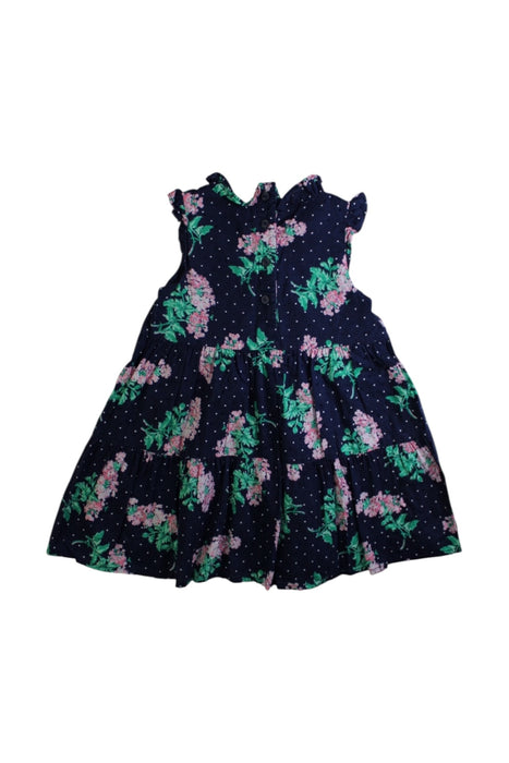 A Blue Sleeveless Dresses from Janie & Jack in size 2T for girl. (Back View)