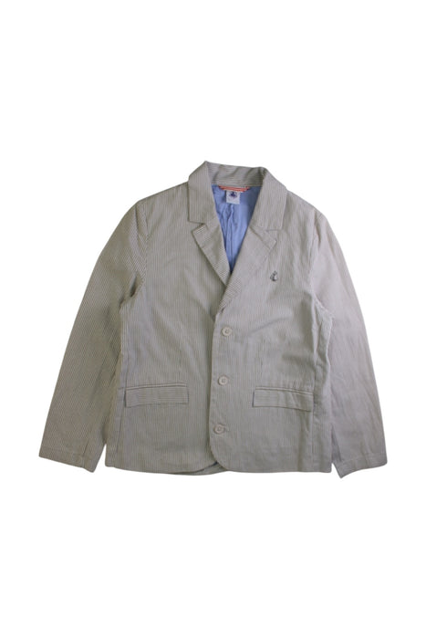 A Beige Blazers from Petit Bateau in size 8Y for boy. (Front View)