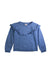 A Blue Long Sleeve Tops from Seed in size 8Y for girl. (Front View)